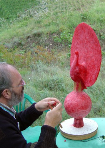 Monumento funeral con un pavo real 2007, Hans Grootswagers